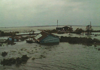 Home Destroyed By a Flood Home Destroyed By a Flood